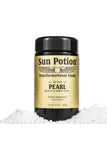 Sun Potion Polvo de Perla en frasco, brillo natural para la piel.