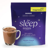 Polvo Moment Sueño: chocolate caliente para relajación nocturna.