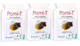 Pomi-T cápsulas en envase, para incorporar polifenoles naturales en la rutina diaria.