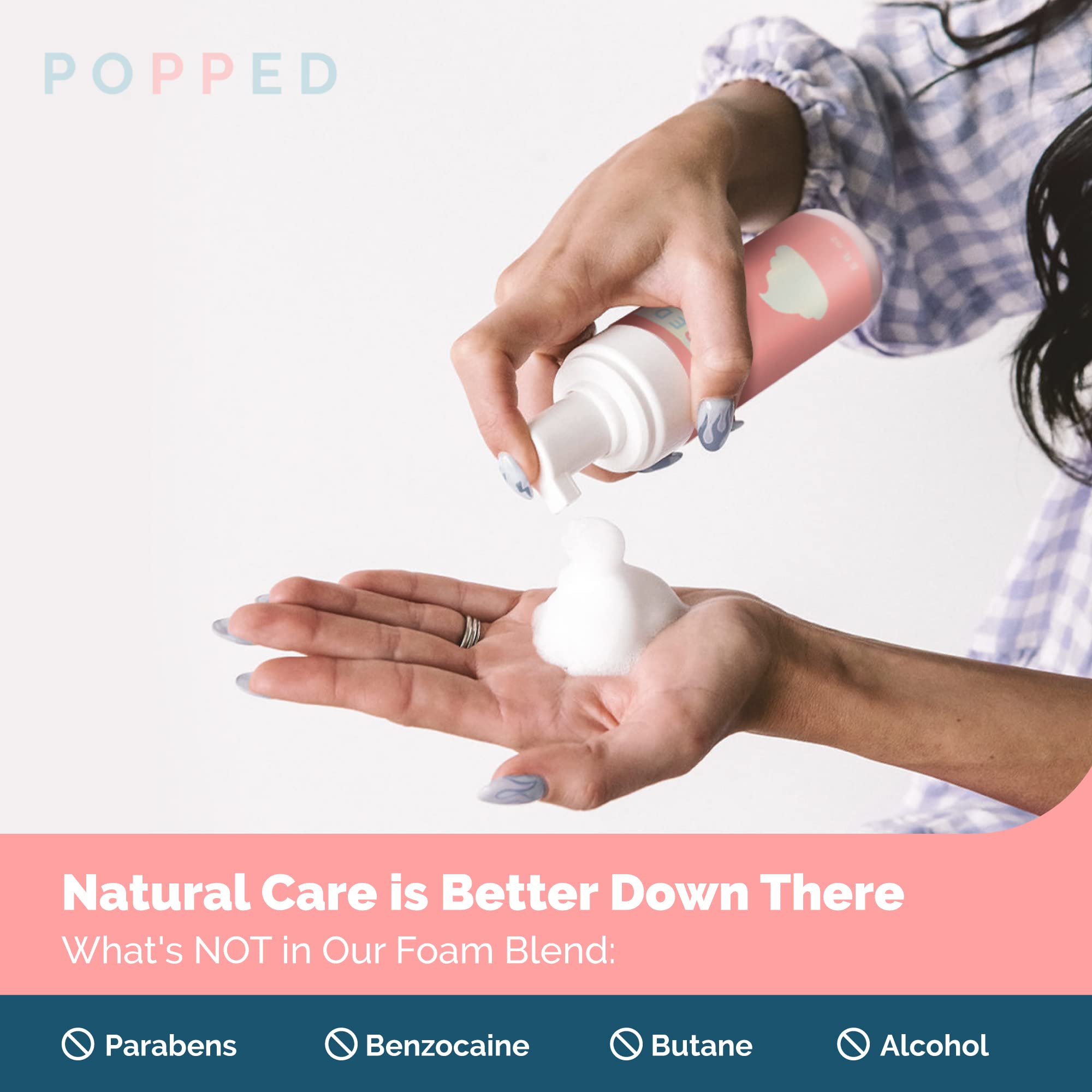 Uso en bolsa de hospital con POPPED para cuidado posparto.