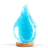 Porseme 280ml difusor de vidrio, globo azul, aroma suave para relajación.
