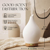 Porseme cubierta cerámica en forma de gota añade decoración zen