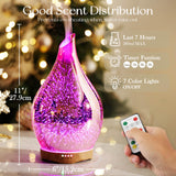 Difusor Porseme 280ml con iluminación de colores para crear ambiente.