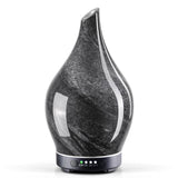 Porseme difusor 150 ml de vidrio obsidiano, bruma suave para relajación en dormitorio.