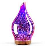 Porseme difusor de aceites en vidrio tridimensional fuegos artificiales para crear atmósfera relajante.