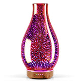 Difusor Porseme de vidrio 3D en vista frontal para aromaterapia en casa
