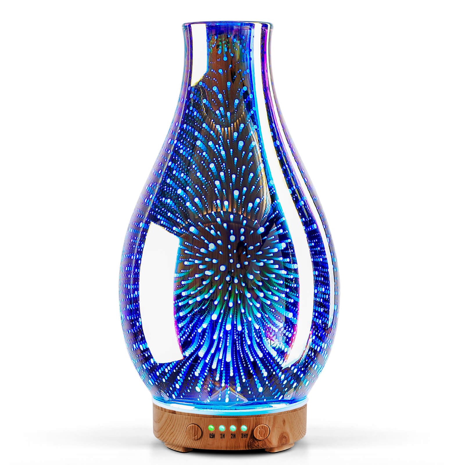 Difusor Porseme 3D de vidrio, aroma suave para ambientes.