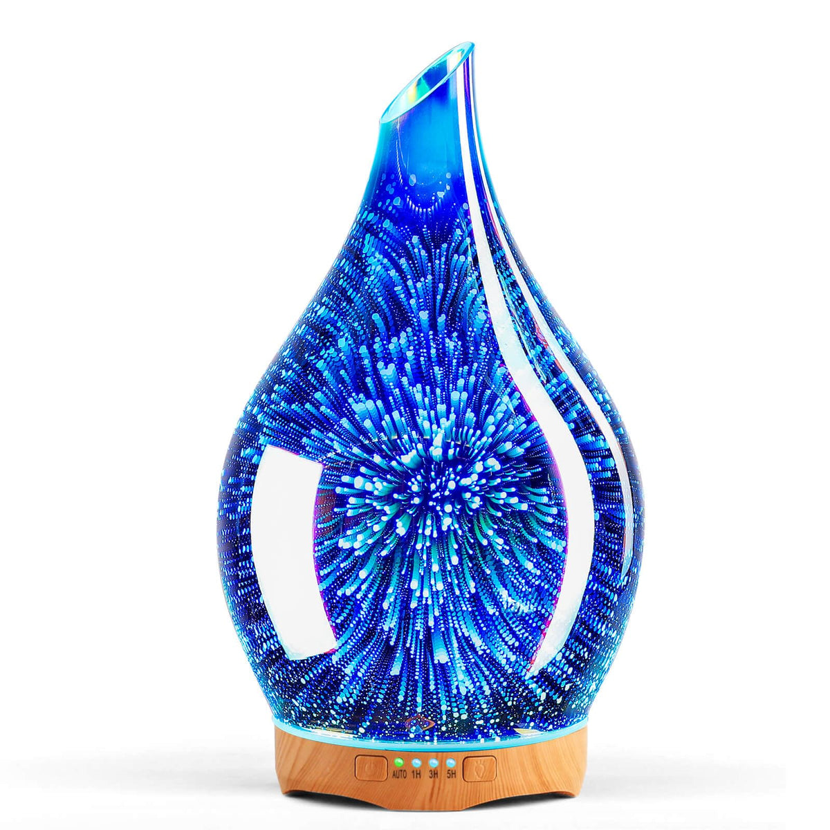 Porseme difusor de aceites esenciales con vidrio 3D para decoración elegante de dormitorio