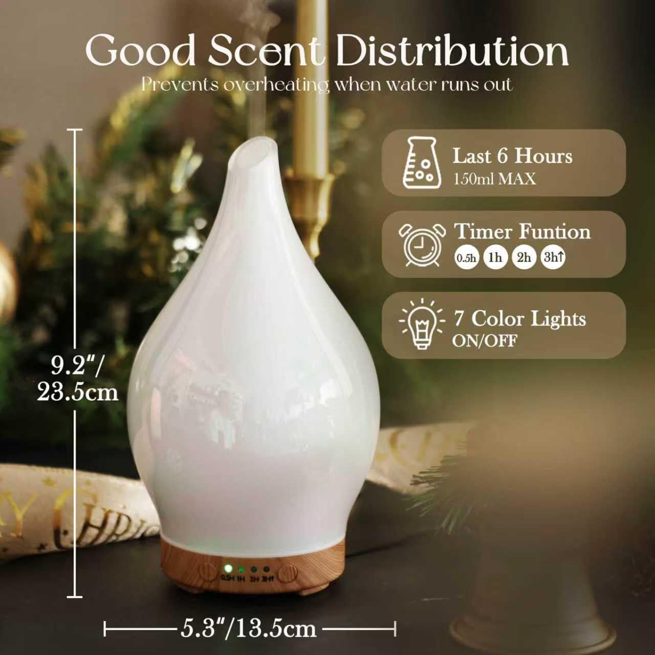 Porseme base de madera con grano natural mejora la estética.