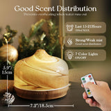 Porseme difusor con iluminación de 7 colores para crear ambientes relajantes.