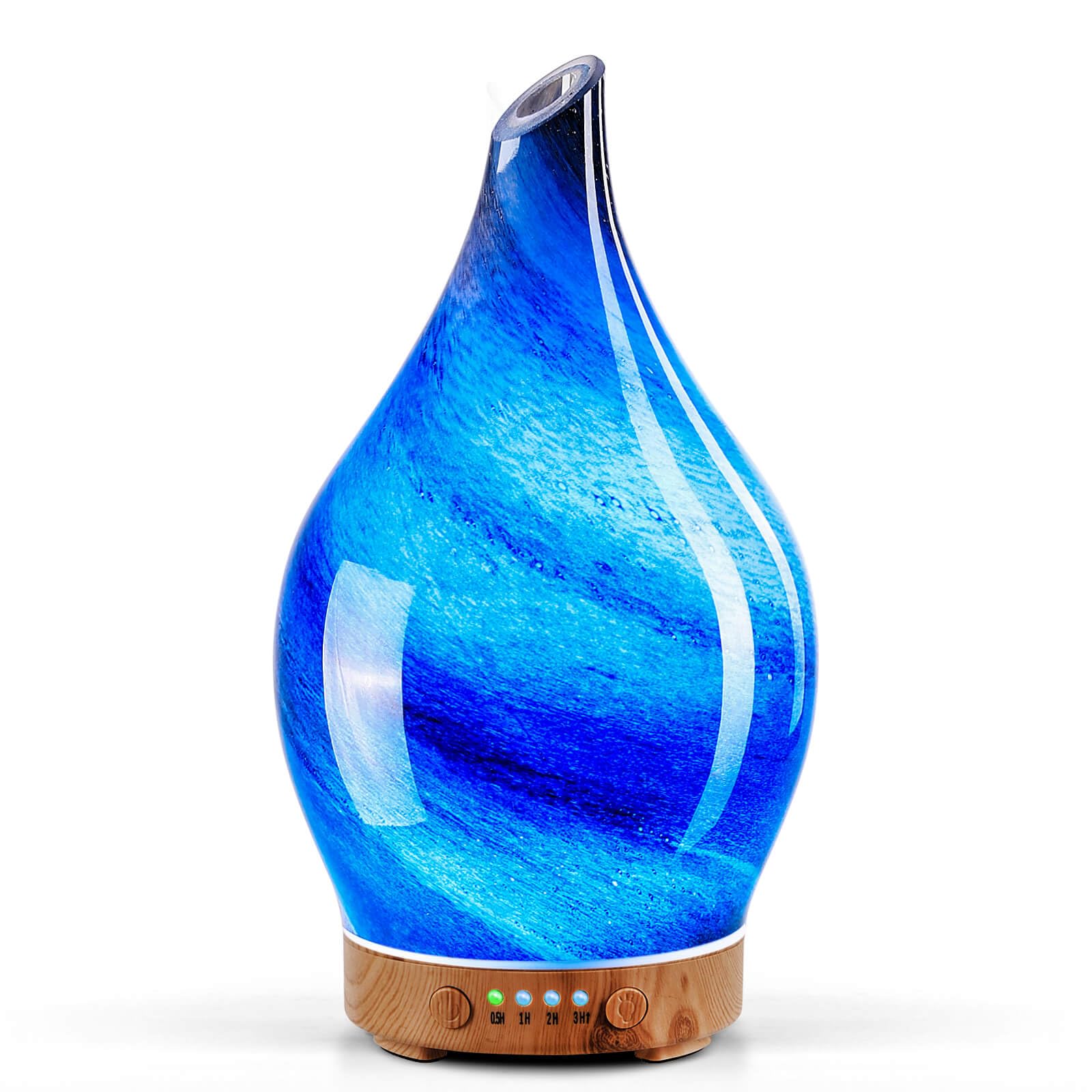 Difusor Porseme de vidrio hecho a mano, apto para aromas suaves en salas pequeñas.