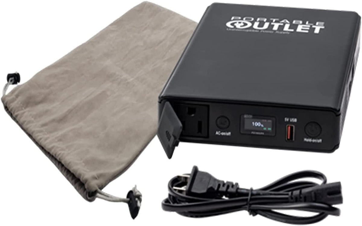 Portable Outlet PO-160UPSv2 batería CPAP en primer plano para uso nocturno seguro