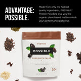 Possible proteína en polvo chocolate cacao: taza preparada en segundos, textura suave.