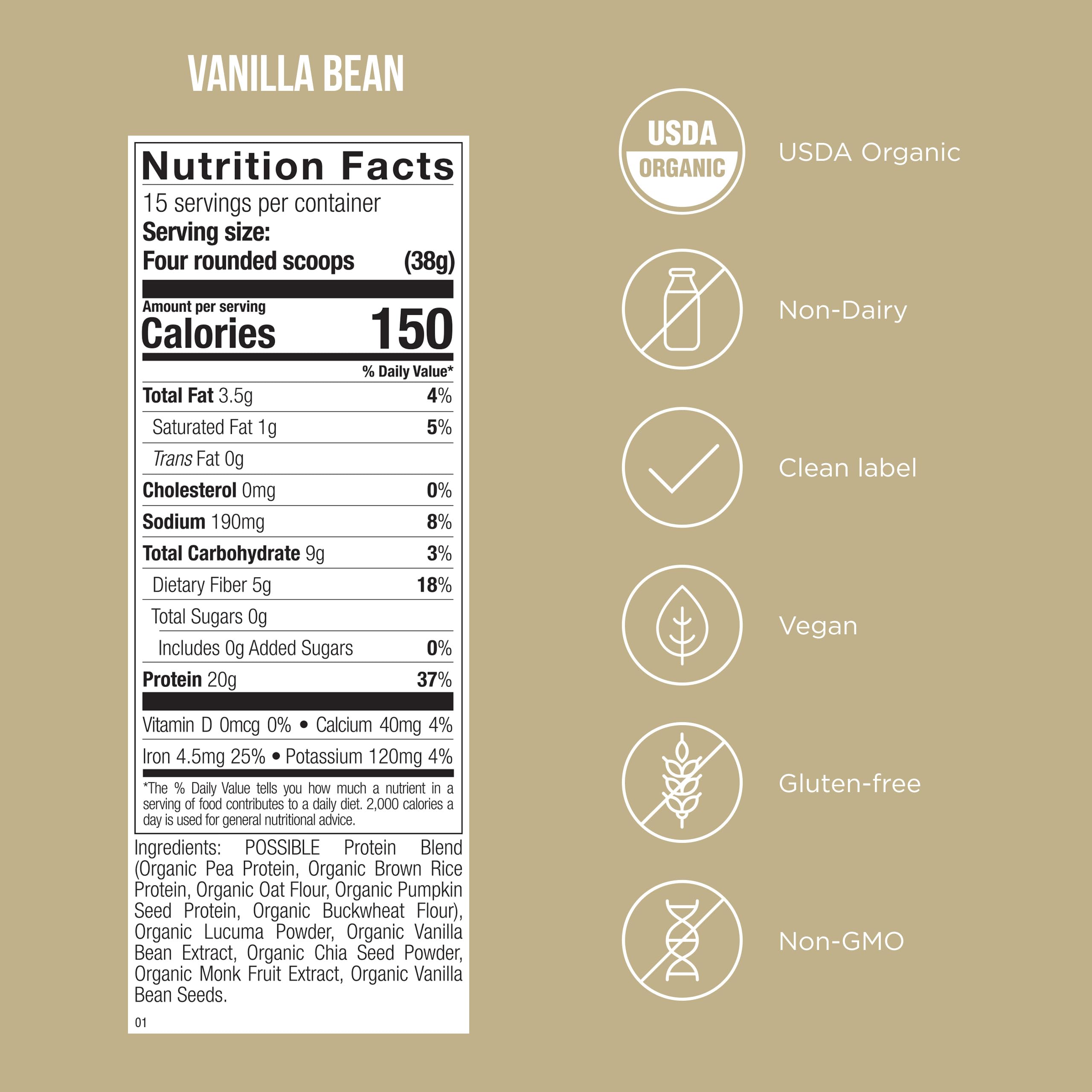 Cucharilla medidora de Possible Protein Powder para dosis precisas