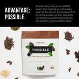 Proteína Possible: etiqueta orgánica, vegana y sin gluten