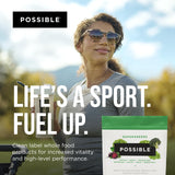 Possible SuperGreens, empaque práctico para llevar y preparar