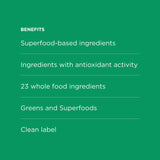 Possible SuperGreens, etiqueta nutricional clara y limpia para tu compra