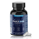 PotassiMax PMAX600: botella de cápsulas para uso diario de electrolitos.
