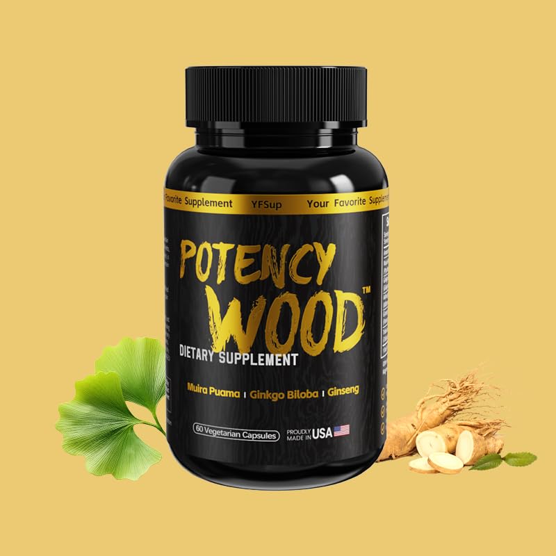 Potency Wood informacion-ingredientes lista beneficios clave del producto.