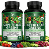 Potent Garden: dos botellas de suplementos orgánicos para energía diaria.