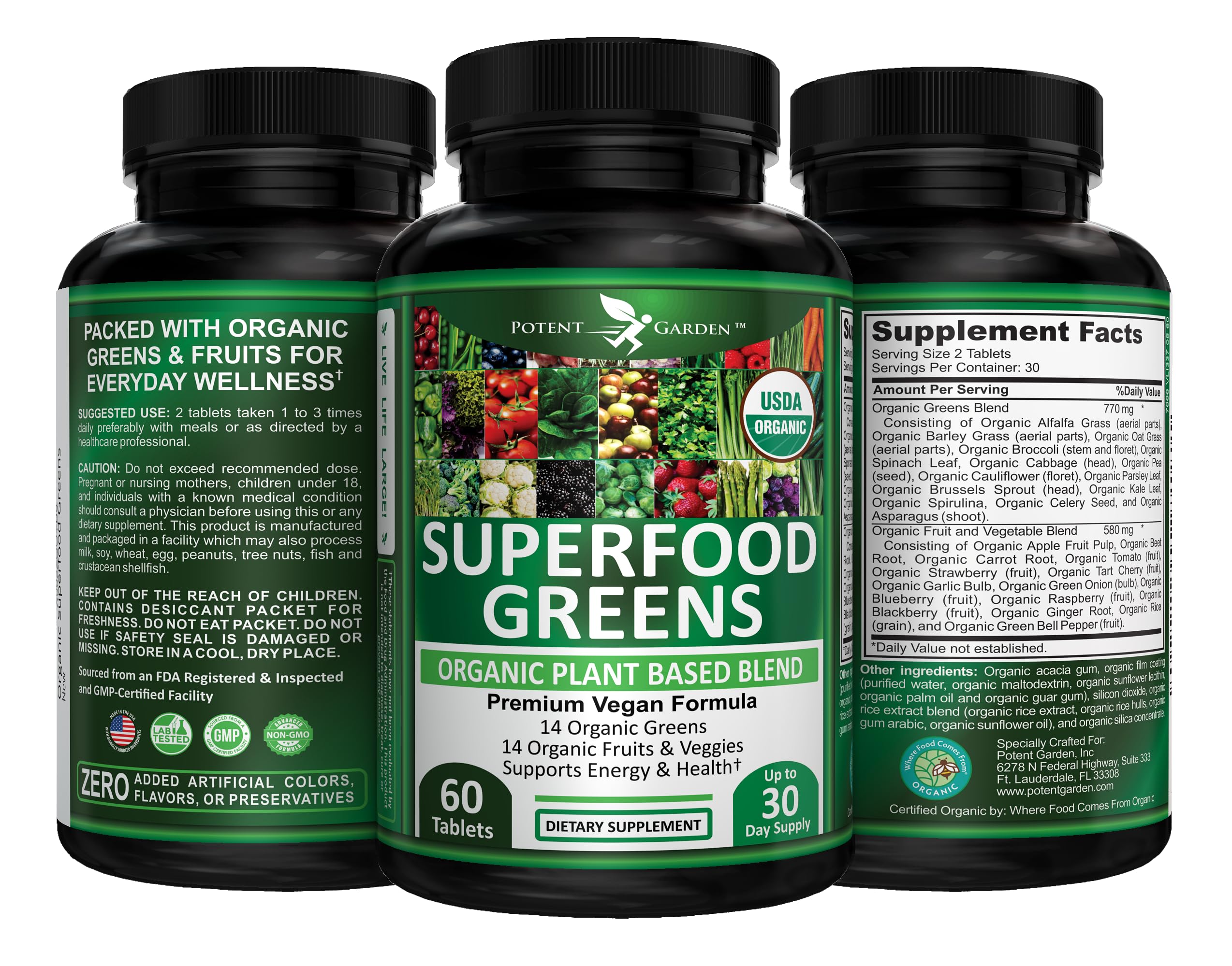 Potent Garden guía rápida de uso para hábitos saludables.