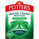 Potter's Mucus Cough, envase práctico para llevar y usar en cualquier momento.