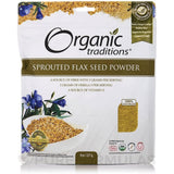 Pousutong linaza germinada dorada, bolsa de 226 g, ideal para batidos y ensaladas.