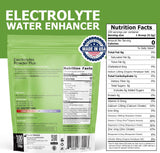 PowderVitamin Electrolytes bebida en vaso, sabor limón y cero calorías.