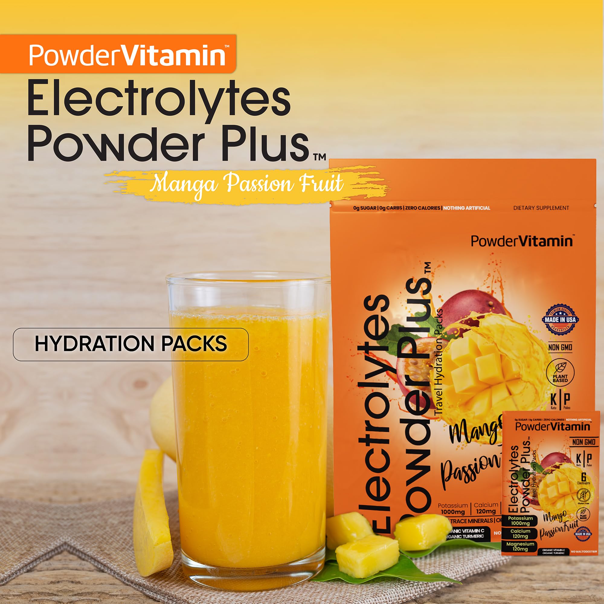 PowderVitamin electrolitos bote de 159 g listo para empezar.