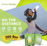 PowderVitamin Electrolytes bote de 530 g con etiqueta clara.