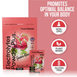 PowderVitamin Electrolitos en Polvo Plus, sin azúcar, ideal para cetogénica.