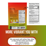 PowderVitamin Electrolytes ingredientes orgánicos beets y vitamina C para energía natural.