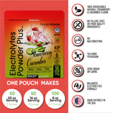 PowderVitamin Electrolytes, dosificador incluido, para medir la porción y facilitar el consumo.