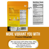 Disolución rápida de PowderVitamin Electrolitos en agua