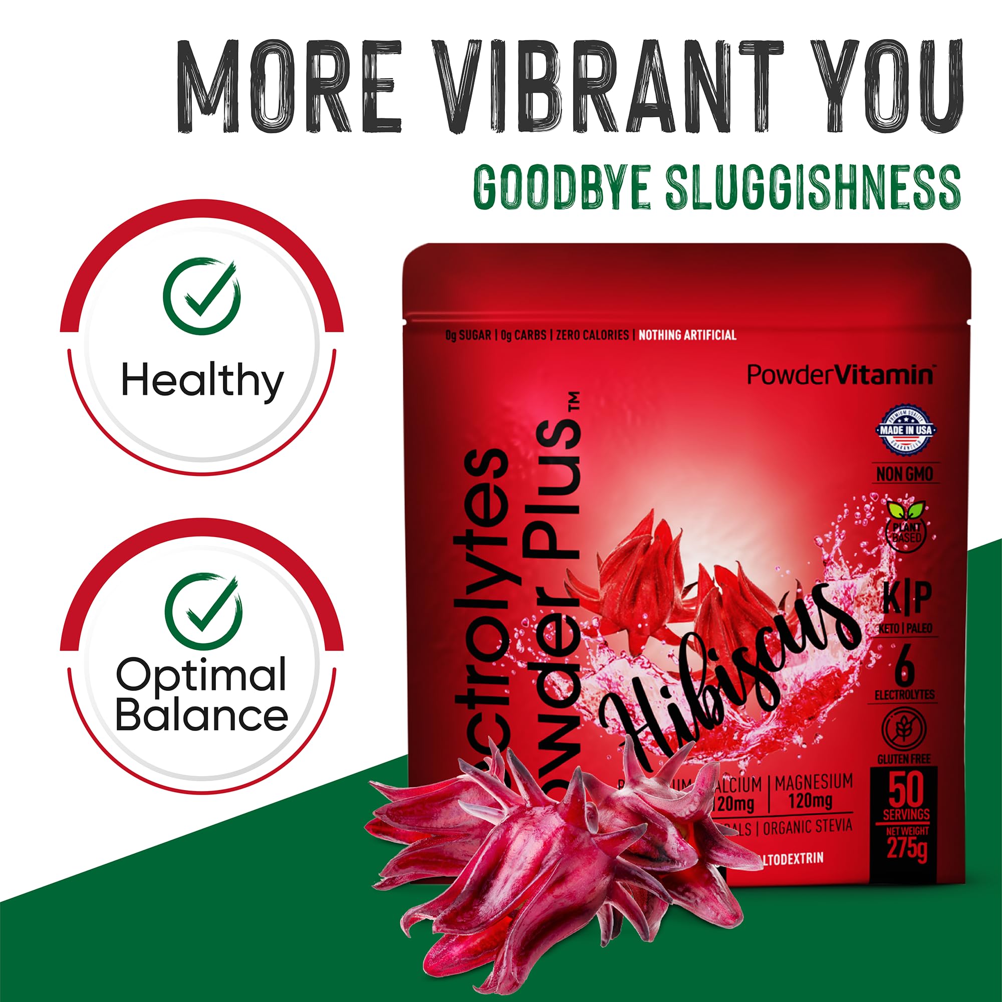 PowderVitamin Electrolytes Para Entrenamiento: apoyo a la hidratación durante sesiones intensas.