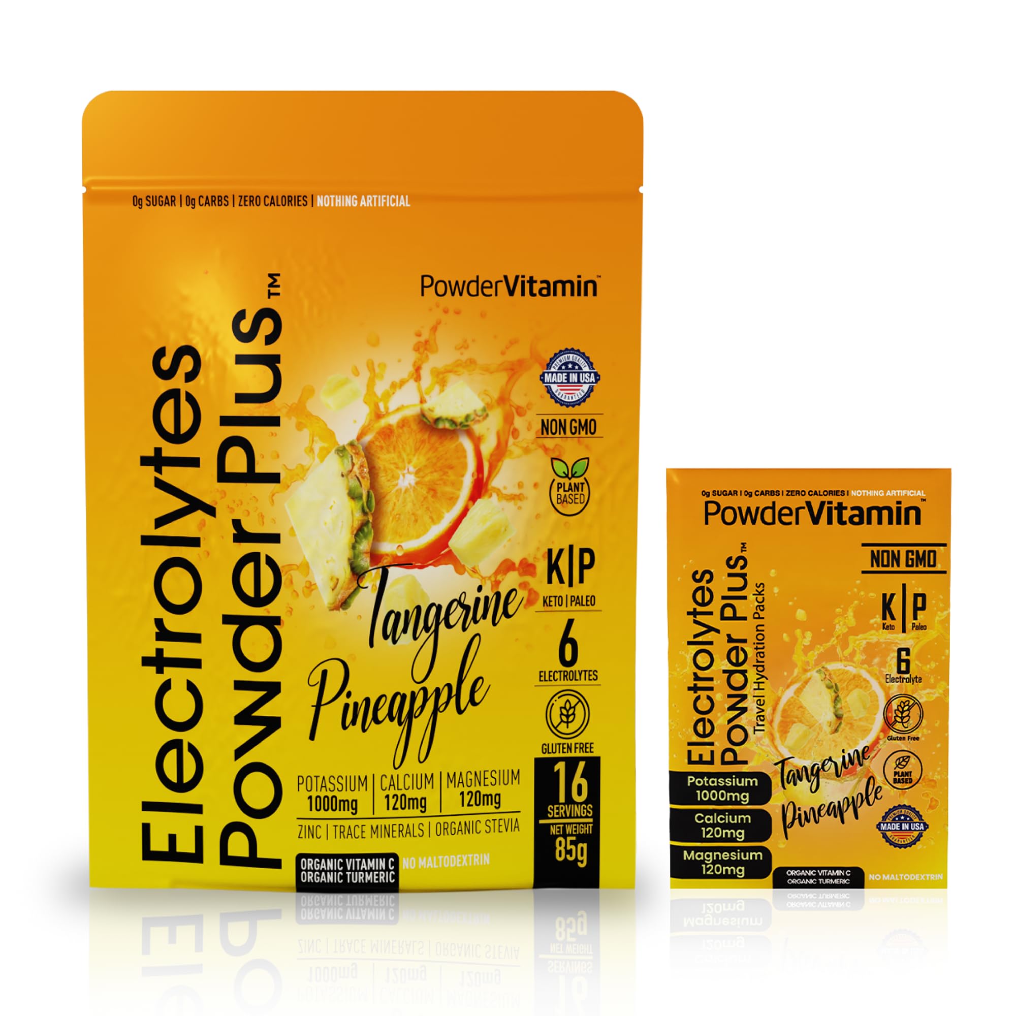 PowderVitamin Electrolitos para viajes sin calorías