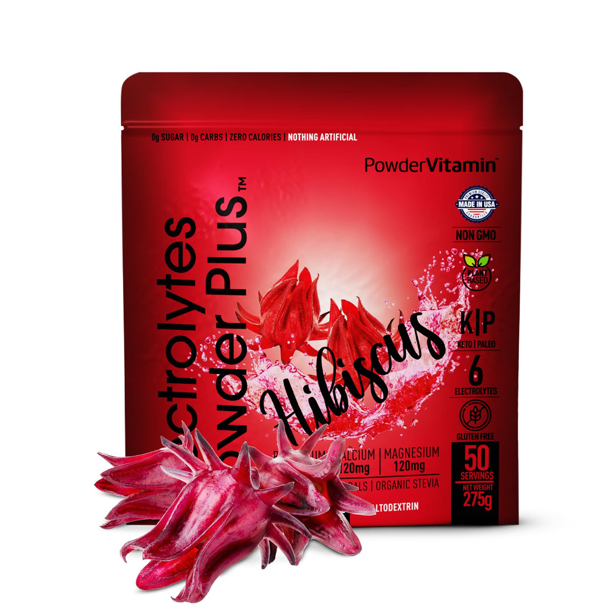 PowderVitamin Electrolytes Polvo Plus Cucharada: hidratación rápida para entrenamientos.