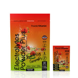 PowderVitamin Electrolytes polvo sabor fresa pepino, hidratación diaria sin calorías.
