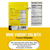 PowderVitamin Electrolytes Powder Plus disolución-en-agua, solución rápida para recuperación