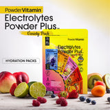 PowderVitamin Electrolytes Powder Plus sal rosa Himalaya orgánica para sabor natural.