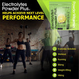 PowderVitamin Electrolytes uso post-entrenamiento para rehidratación eficiente.