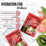 PowderVitamin Electrolytes para viaje, hidratación sin azúcar en cualquier lugar.