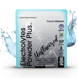 PowderVitamin Electrolytes Plus, envase de 50 porciones para gimnasio o trabajo