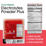 PowderVitamin electrolitos keto sabor fresa en vaso mezclando para hidratación
