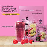 PowderVitamin disolución-agua-fría para bebida rápida y refrescante.