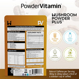 PowderVitamin polvo listo para mezclar en agua para energía y claridad mental.