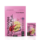 PowderVitamin sabor-frambuesa-limon ofrece experiencia refrescante durante el día.
