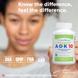 Power By Naturals ADK 10 hecho en Estados Unidos, altos estándares de seguridad.