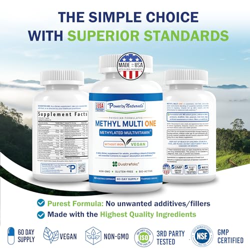 Power By Naturals Methyl Multi One botella en vaso para consumo sencillo