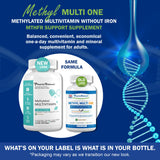 Power By Naturals Methyl Multi One etiqueta clara de ingredientes